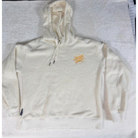 Santa Cruz Skateboards Tops - SANTA CRUZ Skateboard Sweatshirt Womens M Zip Hoodie 2 Side Embroider Logo Fade